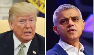 US President Donald J. Trump and London Mayor Sadiq Kahn