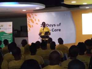 21 days Yello Care: MTN boss congratulates staff on equipping young people with skills