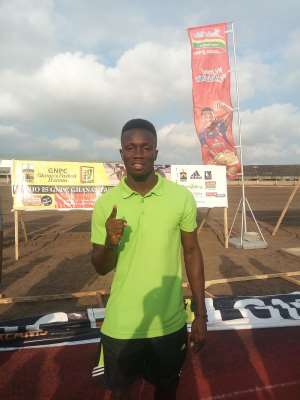 Barnabas Aggerh is the fastest at GNPC Ghana, the fastest human in Accra