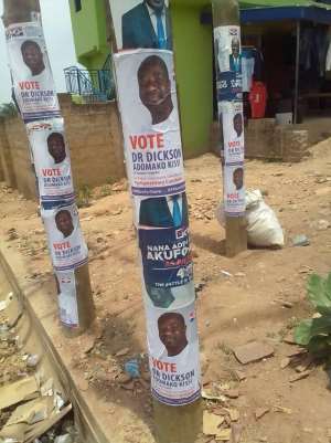 Tension In Anyaa-Sowutuom NPP As Bawumia’s Face Covered In 2020 Posters [Video]