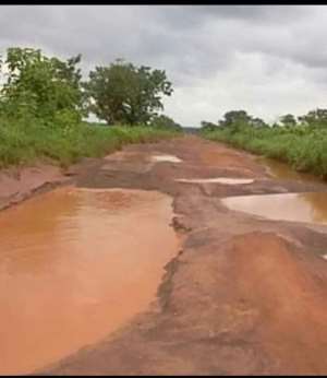 Section of the Bolga- Bawku road in deplorable state