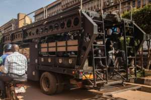 A heavy police presence also remained in place around NUP headquarters in a suburb of Kampala.  By BADRU KATUMBA (AFP)