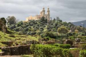 A photograph shows the Basilica of Saint Augustine in the eastern city of Annaba.  By - (AFP)