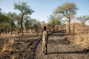 A ranger patrols in the Dinder National Park.  By ABDULMONAM EASSA (AFP)