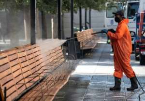 A total lockdown was imposed in Chiles capital Santiago after a surge in cases.  By Martin BERNETTI (AFP)