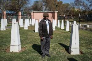 Abram Mofokeng was 20 years old at the time of the shooting.  By PHILL MAGAKOE (AFP)