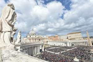 Access to St Peters Square for the mass on the holiest day in the Christian calendar was tightly controlled