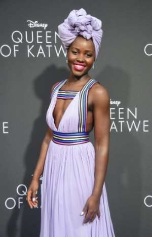 Actress Lupita Nyongo arrives for the premiere of Disneys Queen of Katwe in Hollywood, California on September 20, 2016
