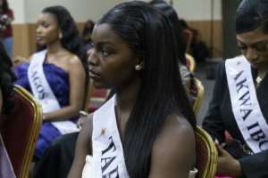 Adetshina admitted the Miss South Africa row has been very hard.  By FAWAZ OYEDEJI (AFP)