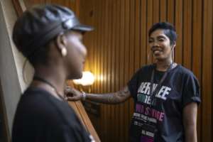 Afrobeats star Tiwa Savage wanted to make it easier for young Africans to access high-level musical training.  By OLYMPIA DE MAISMONT (AFP)
