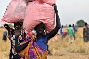 Airdrops are the most expensive means of food delivery, costing about eight times more than road freight.  By TONY KARUMBA (AFP/File)