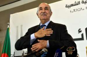 Algerian President Abdelmadjid Tebboune, in power since December 2019, has sought ostensibly to reach out to the Hirak protest movement, even as the regime has tightened the screws.  By RYAD KRAMDI (AFP/File)