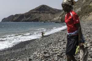 Although sand mining is illegal in Cape Verde, authorities sometimes turn a blind eye when its a matter of survival.  By PATRICK MEINHARDT (AFP)