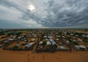 An overview of part of the Dadaab refugee camp, north of the Kenyan capital Nairobi