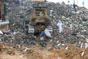 Apart from the health risks posed by the acrid air and intense heat, the young scavengers at Mindoube also die or are mutilated by falling under the vehicles which work at the dump, according to civil rights workers.  By Steeve Jordan (AFP)