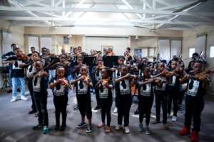 As well as being a refuge for marginalised youth, the Buskaid school is above all a centre of excellence, with the music of a high standard. By WIKUS DE WET (AFP)