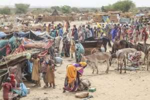 At least 20,000 people have found refuge at a makeshift camp in the Chadian border village of Koufroun, according to the United Nations refugee agency.  By Gueipeur Denis SASSOU (AFP)