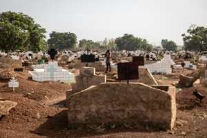Beautifully-tended Nagrin is a rarity among Ouagadougous graveyards, which are notorious for neglect, crime and dark rituals.  By OLYMPIA DE MAISMONT (AFP)
