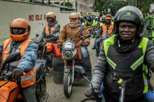Boda bodas are a critical part of the Kenyan economy.  By Luis TATO (AFP)