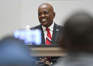 Botswanas outgoing president Mokgweetsi Masisi conceded defeat in Wednesdays general election.  By Monirul Bhuiyan (AFP)