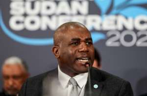 Britains Foreign Secretary David Lammy said it was morally wrong to give up on Sudan at the start of a key conference in London on the sceond anniversary of the start of the war.  By Isabel Infantes (AFP)