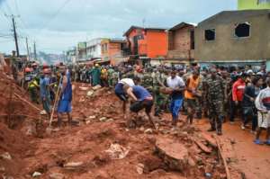 Built-up urban areas with poor drainage systems are especially vulnerable to heavy downpours, scientists say.  By MAMYRAEL (AFP/File)