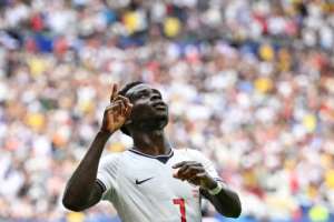 Bukayo Saka scored a hat-trick for England against France in the World Cup third-place play-off.  By CHANDAN KHANNA (AFP)