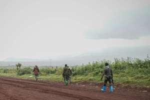 Clashes between the army and militia forces have continued in eastern DR Congo.  By Aubin Mukoni (AFP)