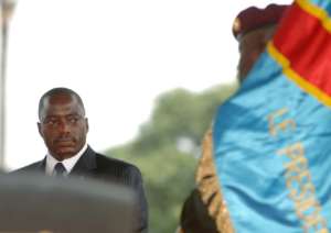 Congolese President Joseph Kabila during his inauguration ceremony on December 6, 2006