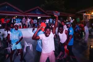 Congolese supporters roared with delight at the Democratic Republic of Congos first ever World Cup goal.  By Jospin Mwisha (AFP)