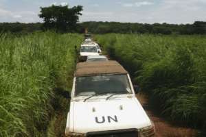 Convoys must be escorted by MINUSCA soldiers.  By Camille Laffont (AFP)