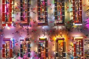 Crowds visit a night market in Shenyang in Chinas northeastern Liaoning province.  By STR (AFP)