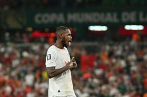 Defender Issa Diop is another former France youth international in the Morocco ranks at the World Cup.  By CARL DE SOUZA (AFP)