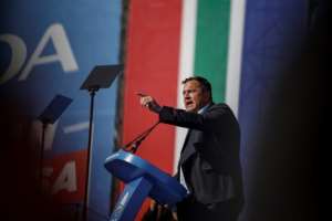 Democratic Alliance leader John Steenhuisen said the election would close the ANC chapter.  By PHILL MAGAKOE (AFP)