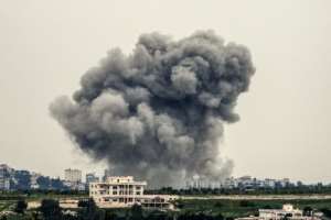 Despite persistent tensions in the Middle East, expenditure in the region rose only marginally.  By - (AFP)