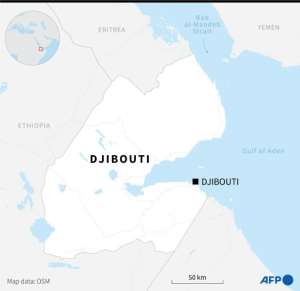 Djibouti lies in the Horn of Africa.  By Nalini LEPETIT-CHELLA, Herv BOUILLY (AFP/File)