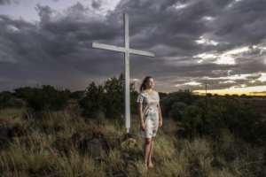 Doret Le Cornu moved to Orania three years ago.  By CAMILLA RICHETTI (AFP)