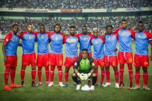DR Congos players pose for a photo ahead of a match in Kinshasa, in October 2016