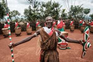 Drumming troupes big and small perform at weddings, religious ceremonies, and other celebrations -- as well as competing against each other.  By Yasuyoshi Chiba (AFP)