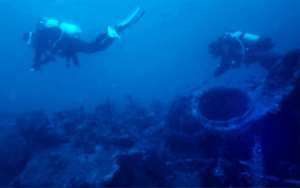 During the First World War German submarines wreaked havoc off the Tunisian coast where they were initially deployed to cut off the Allies from their reinforcements of men and provisions.  By - (CLUB DE PLONGE RAS ADAR/AFP)