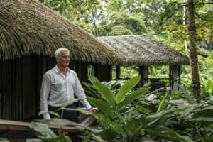 Egbert Bloemsma, CEO of HBD Hotels, says its important to preserve the culture while developing the old plantation buildings.  By Daniel BELOUMOU OLOMO (AFP)