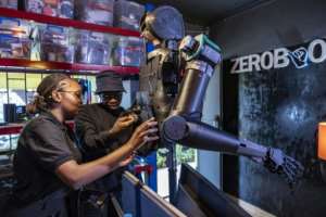Everything is designed and built in-house, using recycled materials, reducing costs and the environmental impact.  By SIMON MAINA (AFP)