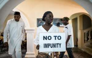 Ex-dictator Yahya Jammeh is exiled in Equatorial Guinea, which has no extradition treaty with The Gambia.  By MUHAMADOU BITTAYE (AFP/File)