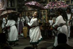 Fendika is usually packed with Ethiopians and foreigners, enjoying a glass of beer or tej, an Ethiopian honey mead, as well as the song and dance.  By Amanuel Sileshi (AFP)