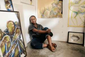 For an African woman, self-confidence is a rare commodity, says Gabonese artist Naila Opiangah.  By Nao Mukadi (AFP)
