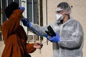 Frances death toll hit a weekly low, raising hopes the curve was flattening.  By Christophe SIMON (AFP)