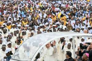 From Angola, the pope travels to Equatorial Guinea to end his tour of Africa.  By Alberto PIZZOLI (AFP)