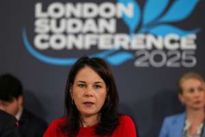 German Foreign Minister Annalena Baerbock called the situation in Sudan the worlds worst humanitarian crisis.  By Isabel Infantes (AFP)