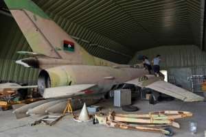 Haftars forces lost key western coastal cities in April and then the strategic Al-Watiya airbase southwest of Tripoli.  By Mahmud TURKIA (AFP/File)