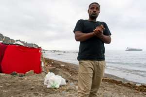 Hibbane Saifi, an opponent of the Comoran government, is seeking international protection in Spain.  By Antonio Sempere (AFP)